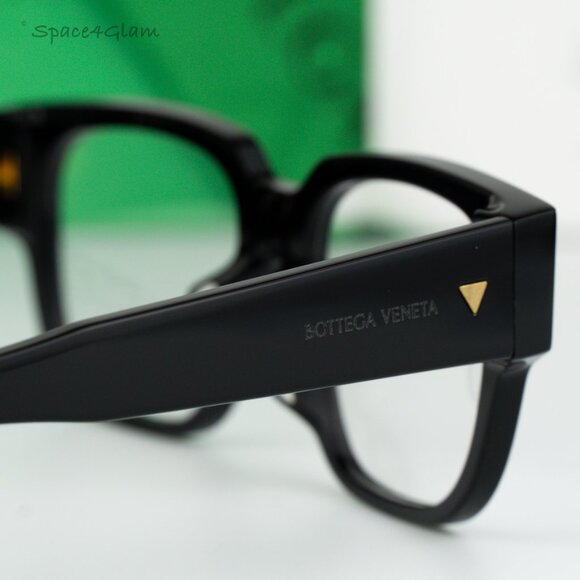 BRAND NEW Bottega Veneta BV1289O 001 Black Demo Square Women Eyeglasses - Picture 5 of 8